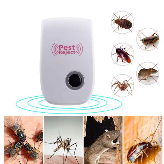 Ultrasonic pest repeller electronic plug in Rodent Mouse roach bug insect repellent indoor home kitchen